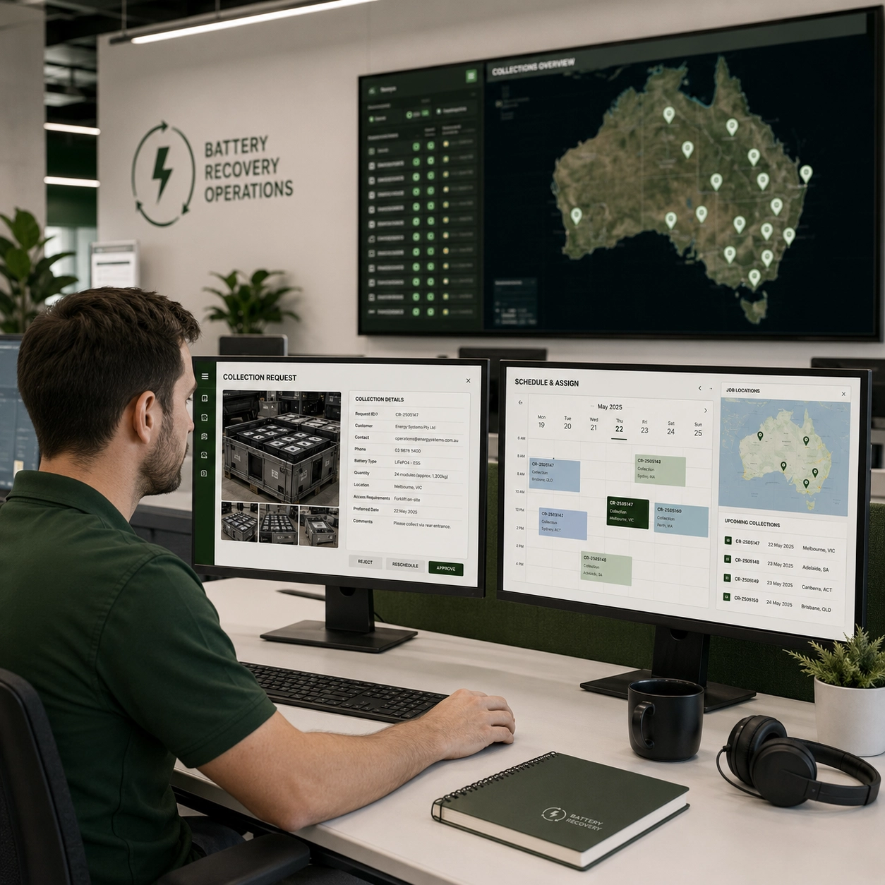 Behind the Screens Battery Recovery Operations
